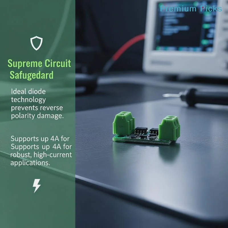 portableRobust 8A Ideal Diode Board for Safe 3-30V Battery Charging with Integrated Reverse Connection Protection