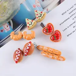 Headwear Geometric Hot Dog Simulated Food For Girls Pizza BB Hairpins Duckbill Side Clips Women Hair Clips Korean Barrettes