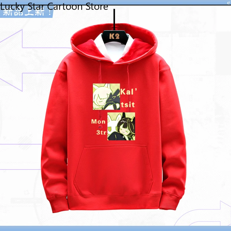 Regalo del juego Halloween Kal'tsit Arknights Anime manga larga abrigo Unisex Sudadera con capucha moda Cool Sudadera con capucha Top disfraz de Cosplay