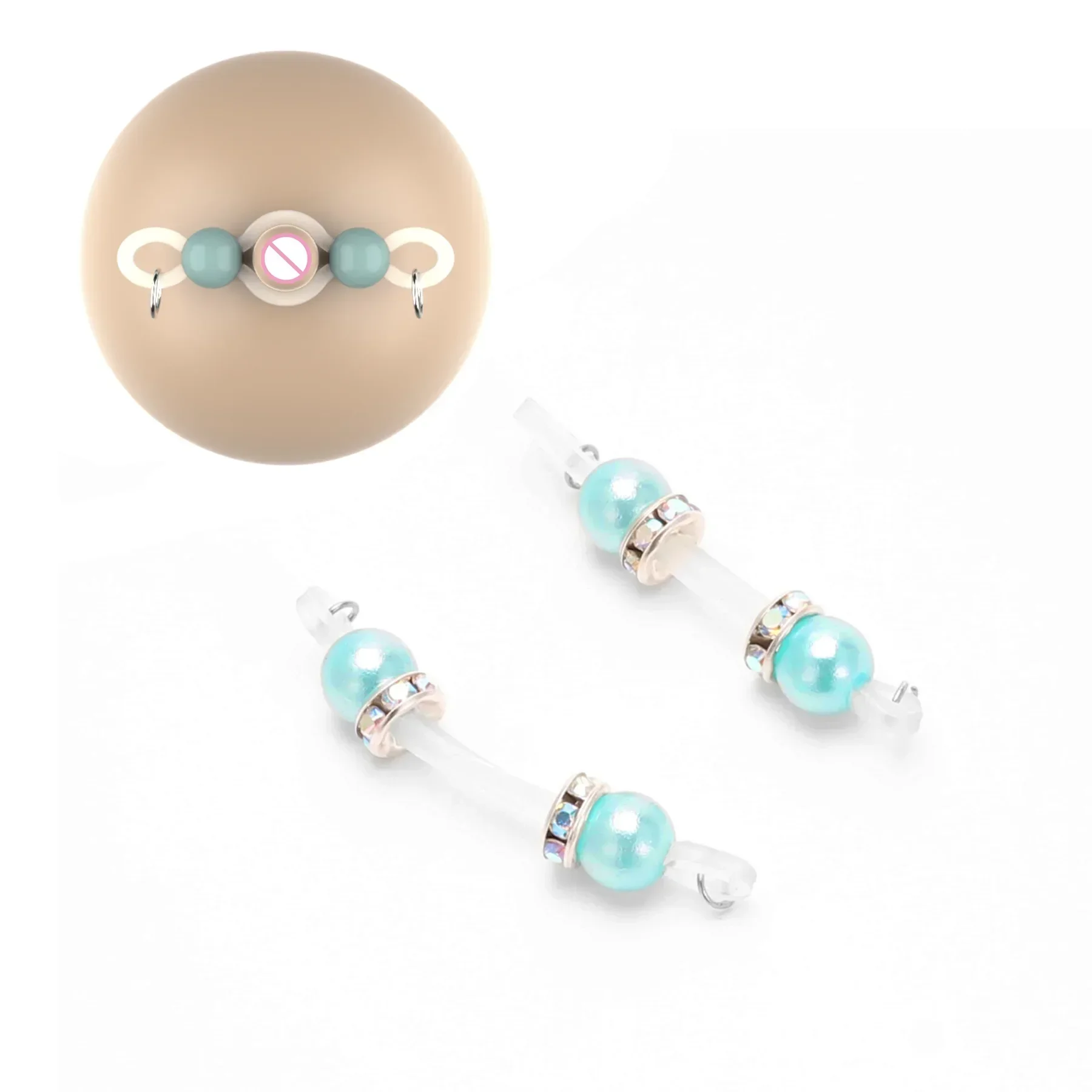 1 زوج الحلمة المشبك الحلمة كليب غير ثقب الثدي كليب ألعاب الكبار الجنس لعب للنساء الأزواج #1