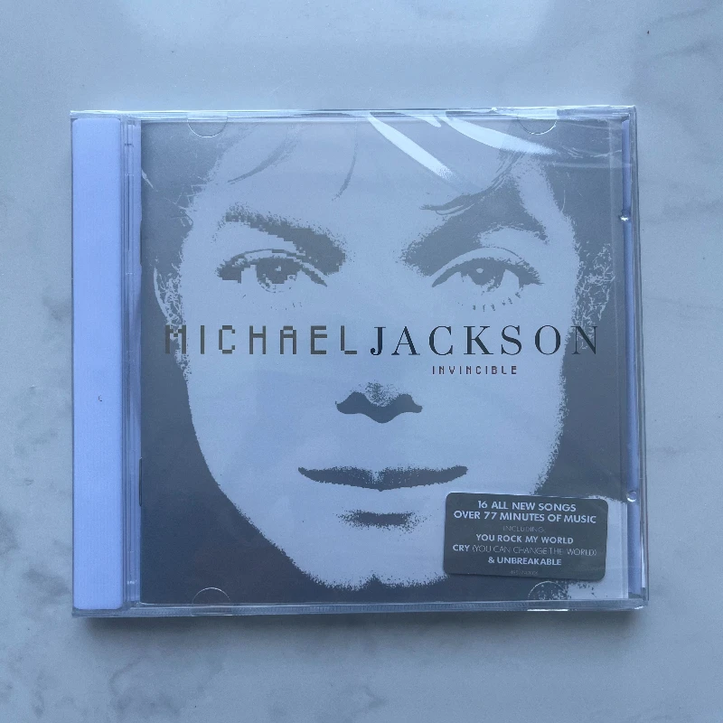 King of Pop Michael Jackson《Invincible》Album CD Music Record  Walkman Car Soundtracks Box Party Music Collection