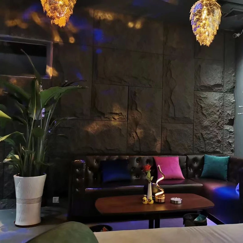 لوحة حجر الفطر ثلاثية الأبعاد من مادة البولي يوريثين الاصطناعية، قشرة الصخور المزخرفة من البولي يوريثين، المواد الخارجية والداخلية #1