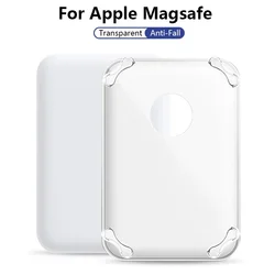 Transparent Case for Apple MagSaf External Battery Shockproof Bumper Wireless Magnetic Battery Protective Cover Silicone Case