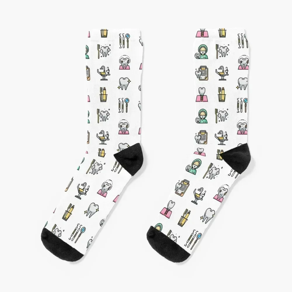 

Dentist Collage Socks men cotton high quality funny gifts halloween floor Socks Man Women's