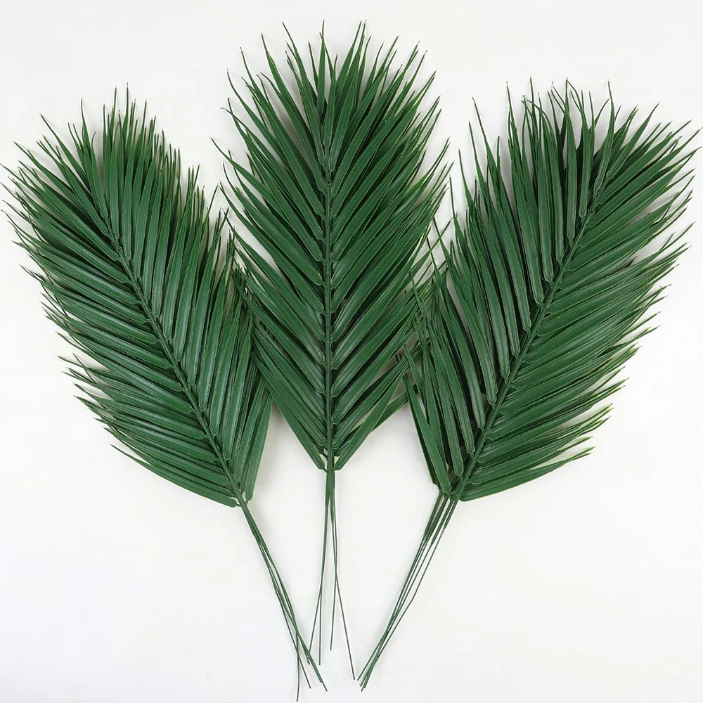6/12 Stück künstliche Pflanzen, tropische Palmenblätter, Hochzeit, Zuhause, Tisch, Outdoor, Garten, Festival, Brautstrauß, Dekoration, DIY-Geschenk
