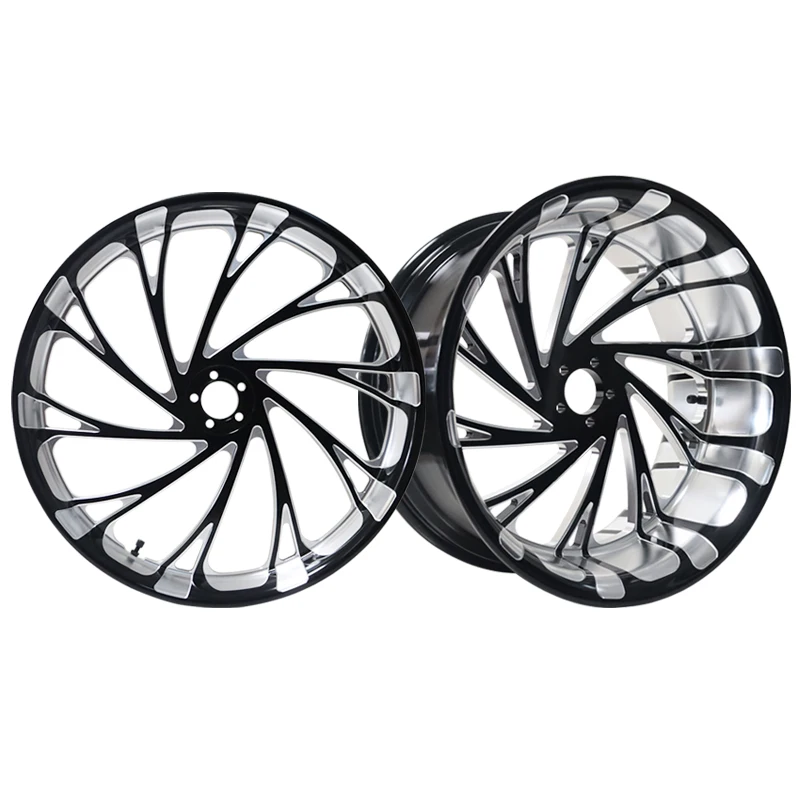 

Modified Soft Tail Series Front/Rear Wheel Hubs 21" and 18" Forged Aluminum