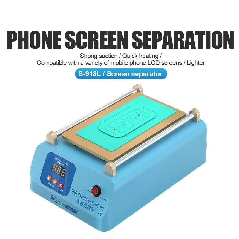 SUNSHINE S-918L LCD Screen Separator for Mobile Phone Below 8 Inches Super suc tion Screen Repair Separation Machine