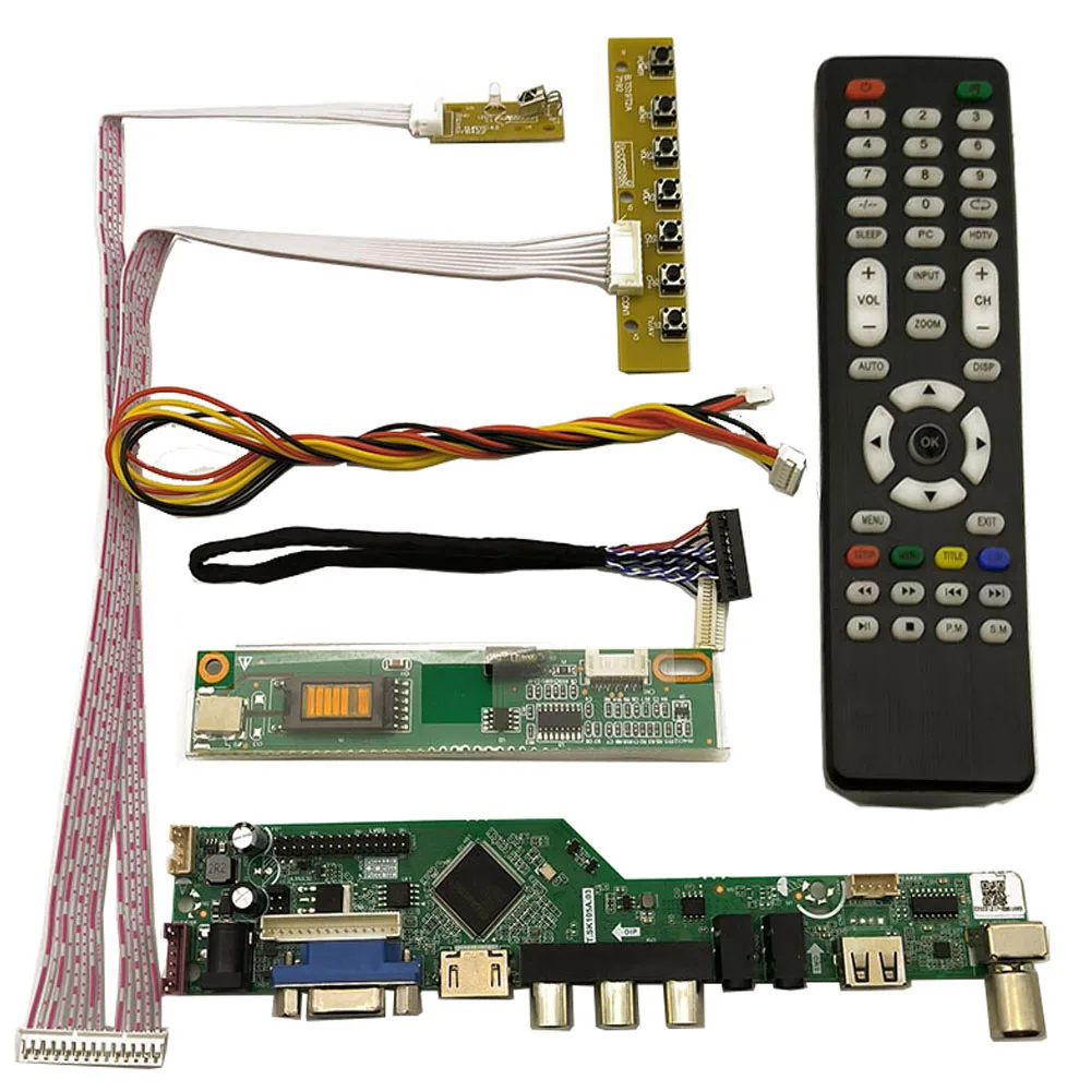 Zestaw Lwfczhao do telewizora LP156WH1 + HDMI + VGA + AV + USB 1366x768 LCD LED płyta kontrolera ekranu sterownik lvds 30 pinów panel