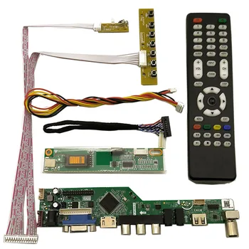 New TV kit for LP141WX3 B154EW02 LTN141AT03 TV+HDMI+VGA+AV+USB LCD LED screen controller board driver