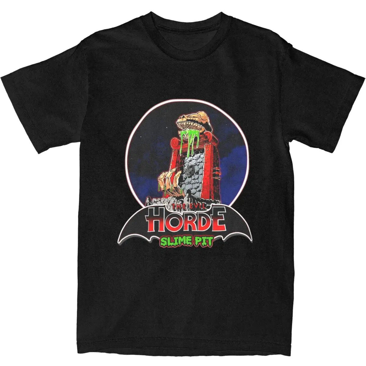 Horde Slime Castle Grayskull T Shirt Accessories Men Women's 100% Cotton Leisure Master Of Universe T-shirt Short Sleeve Clothes