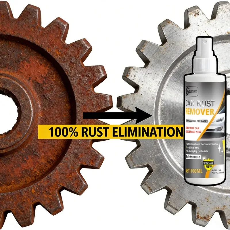 Magic Rust Remover Spray Instantly Dissolves Rust and Restores Metal Shine Like New