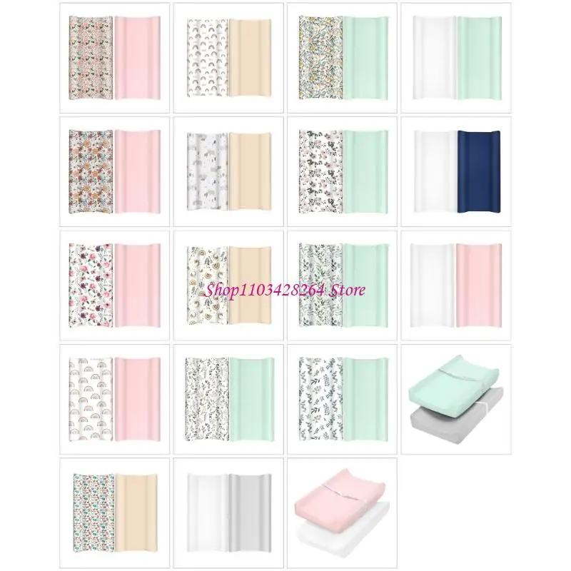 Pack of 2pcs Baby Bassinet Fitted Sheet Comfortable Crib Cushion Case Bedding Stuff Mattress Protective Cover