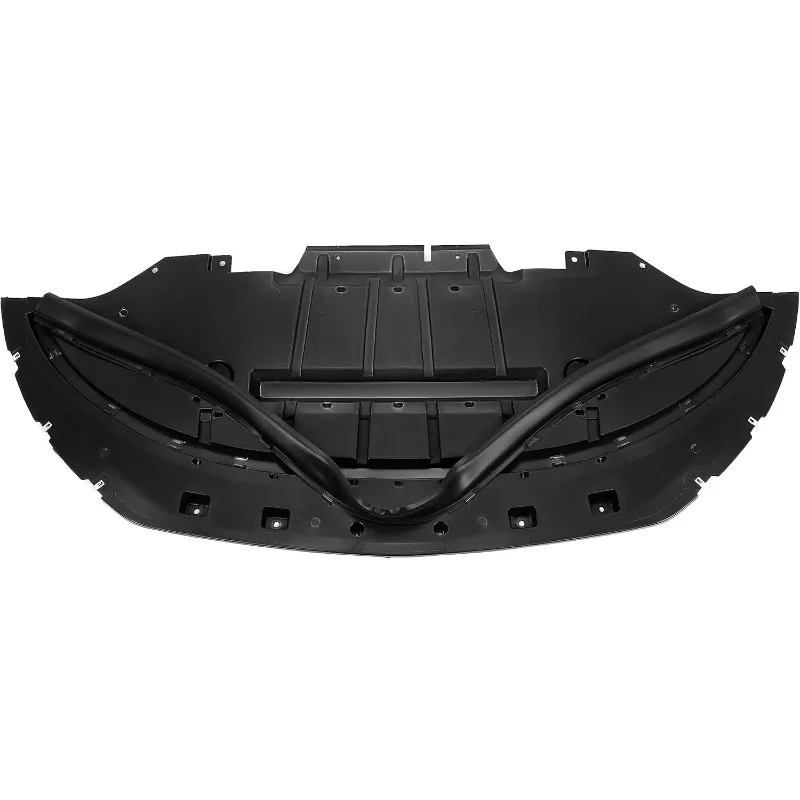 

HECASA Front Engine Splash Shield Compatible with Front Splash Under Cover PP Plastic Black