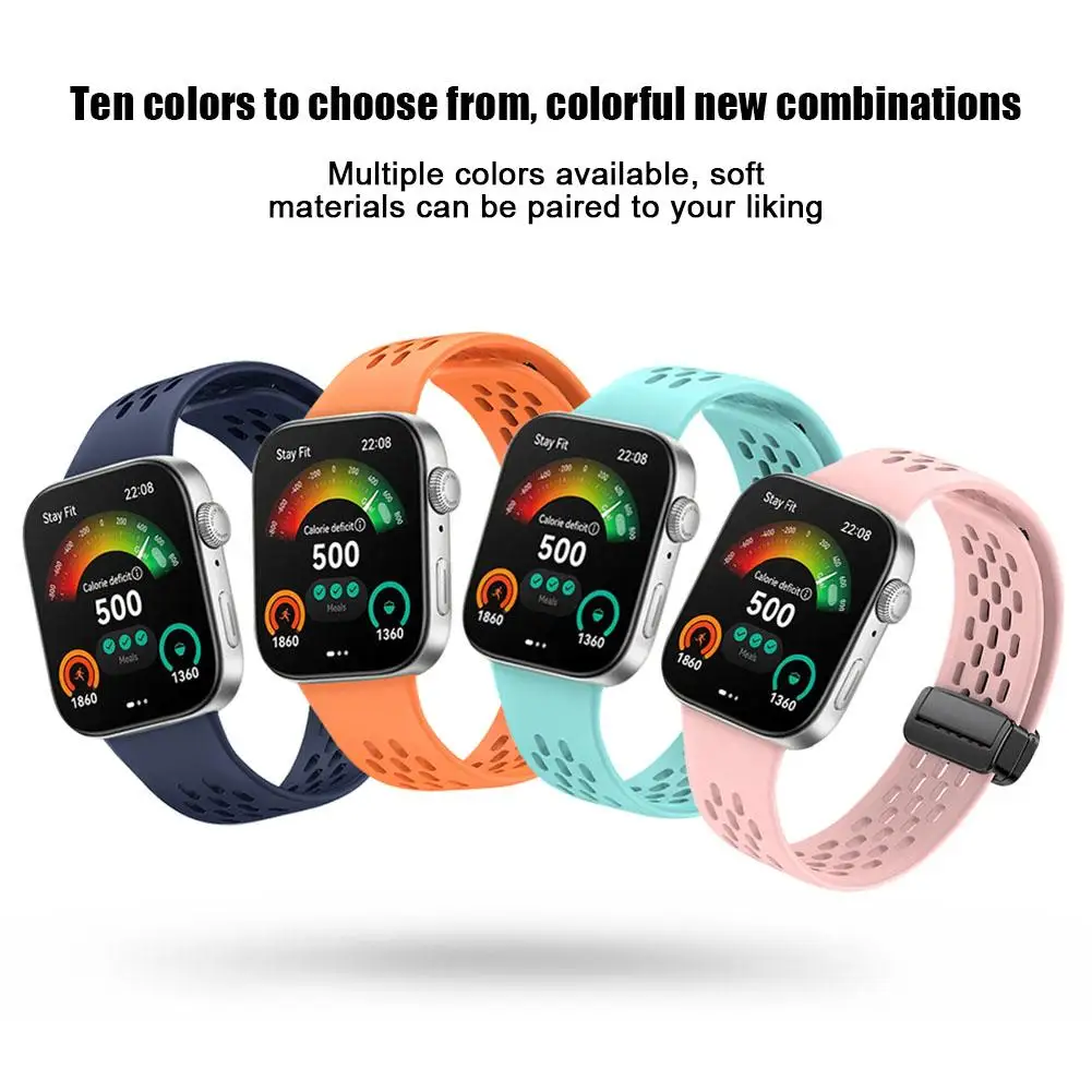 

Magnetic D Folding Buckle Silicone Band For Huawei Watch Fit 3 Strap For HUAWEI Fit3 Sports Bracelet Watchband O0Q1