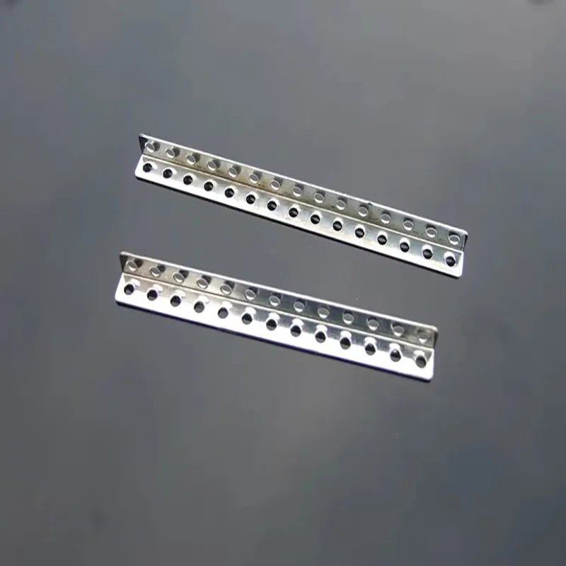 10pcs 45/50/65/75mm 90° Small Right Angle Iron Bar Rod L-shaped Angle Iron Bracket Holders For Toy Model