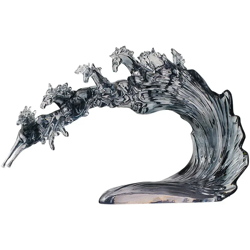 New Chinese style is a success, living room ornament light luxury wine cabinet, TV cabinet decoration transparent