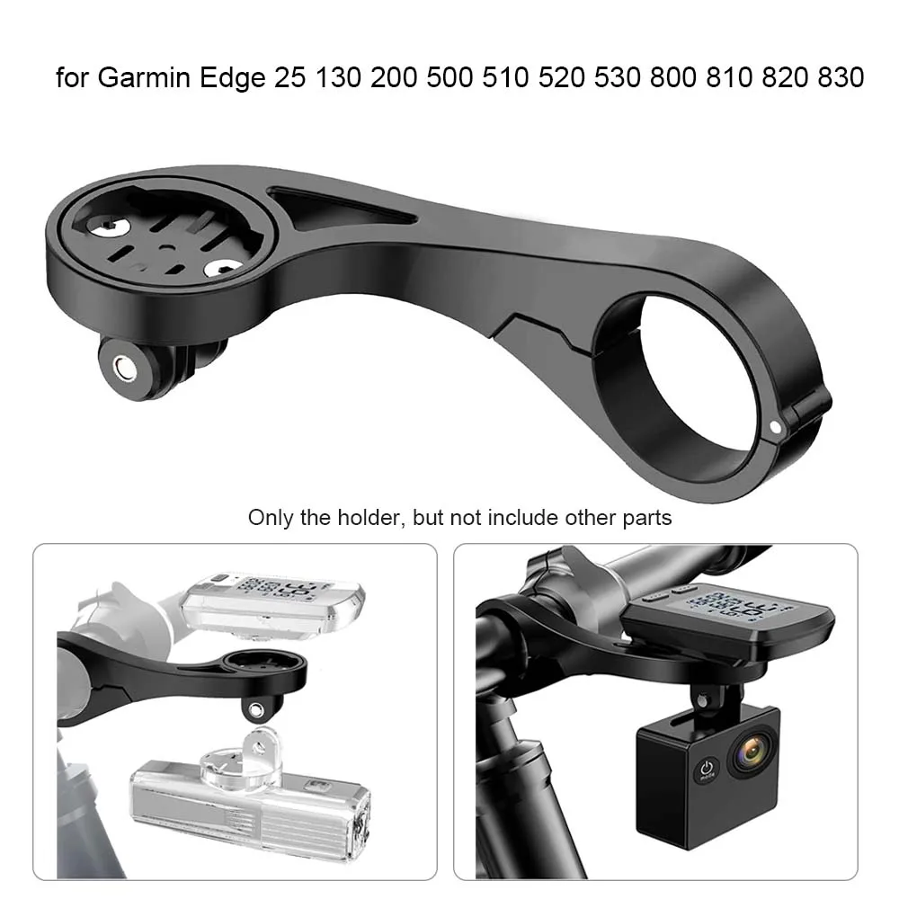 

Bicycle Computer Mount for Garmin Edge 25 130 200 500 520 530 800 830 GPS Bracket Action Camera Support Bike Code Table Holder