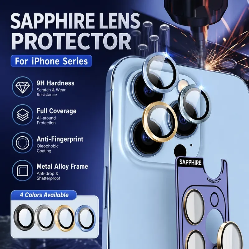 for Apple iPhone 16 Pro Sapphire Lens Film Integrated Custom AR Anti-Reflection HD Protection for iPhone 15 Eagle Eye Lens