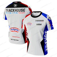 2024 Summer Hot Selling Motorcycle Match Men's Trackhouse 2024 T-Shirt  Motorbike Racing Breathable Tee Outdoor Rider Sportswear