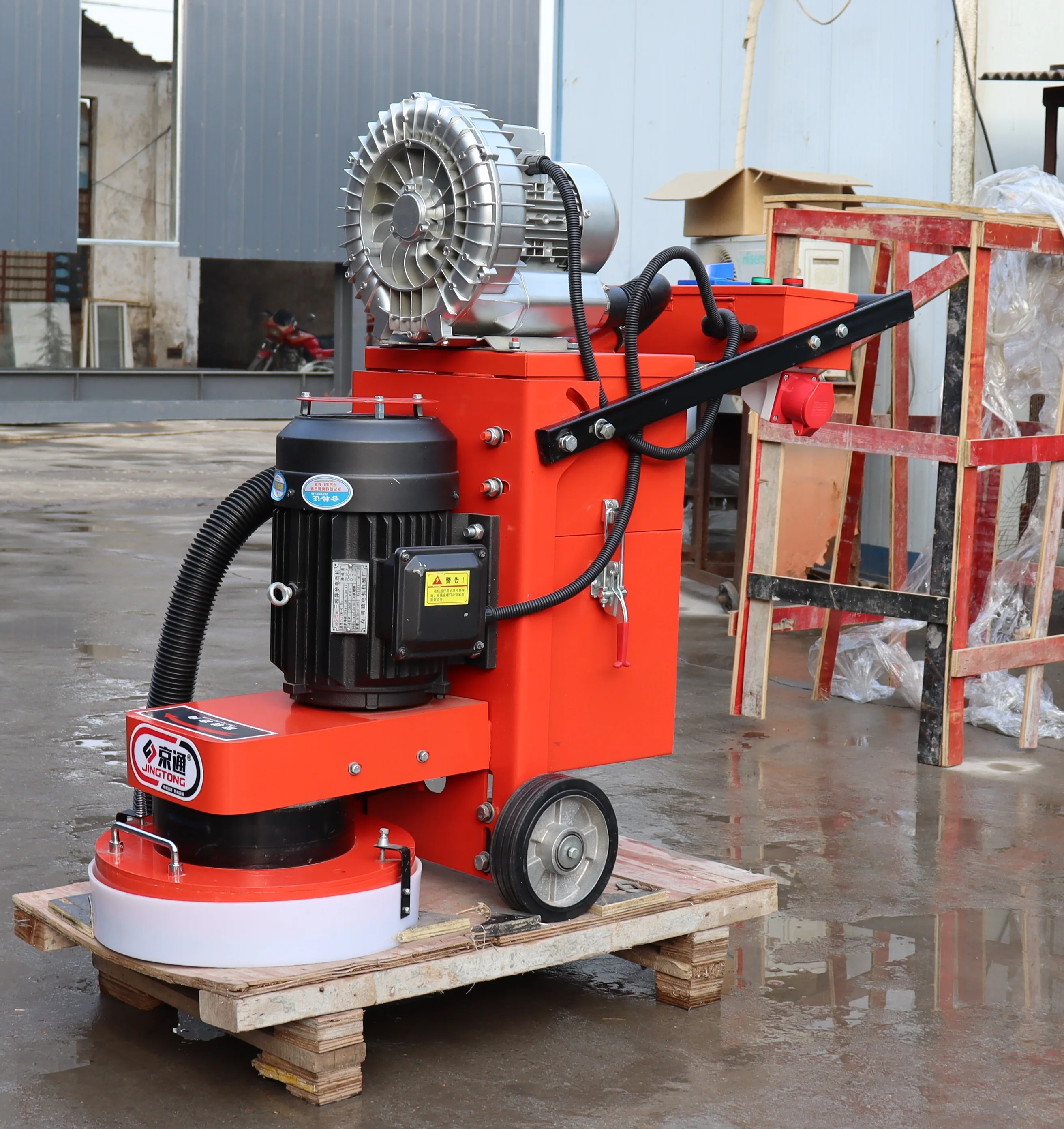 Small Space Operation Vacuum Concrete Polishing Machine Electric Floor Refurbishment Grinder Concrete Grinding Machine