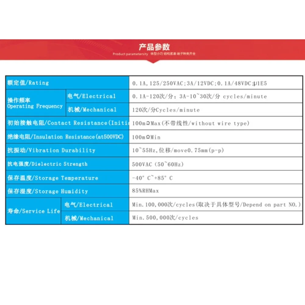 Microinterruptor à Prova d'Água Série G305 Normalmente Fechado com 2 Fios NC para Automotivo G305-130F00B34D-FL550