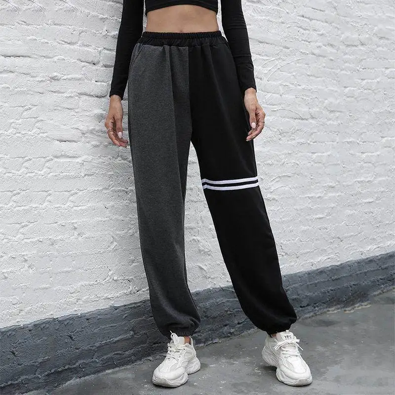 Casual Fashionable Straight Leg Sports Pants Women's High Waist Cotton Trousers Comfortable Breathable Leisure Sweatpants