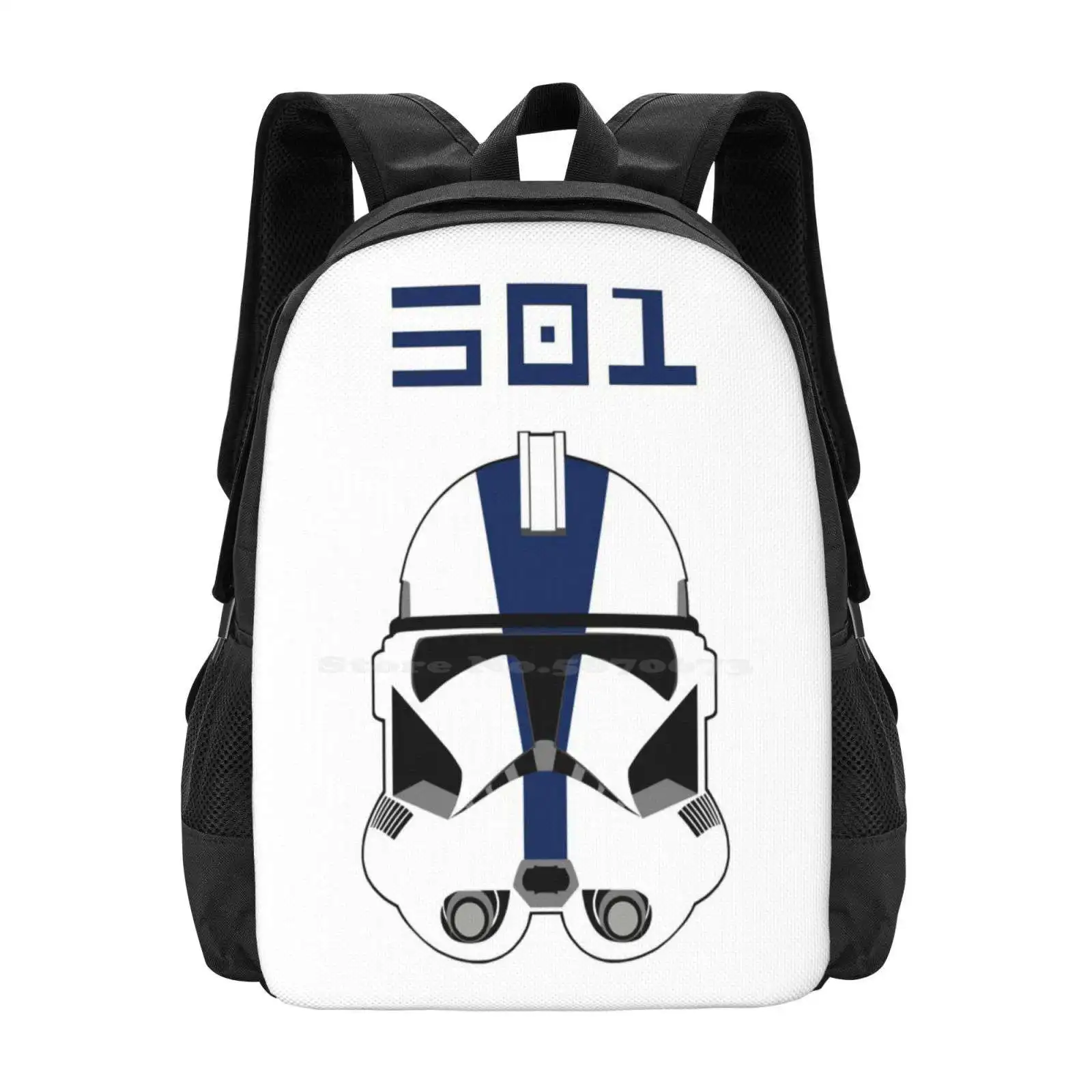 

501 Legion Clone Helmet Fashion Pattern Design Travel Laptop School Backpack Bag Umbara Tr Tt Clone Helmet 501 Legion