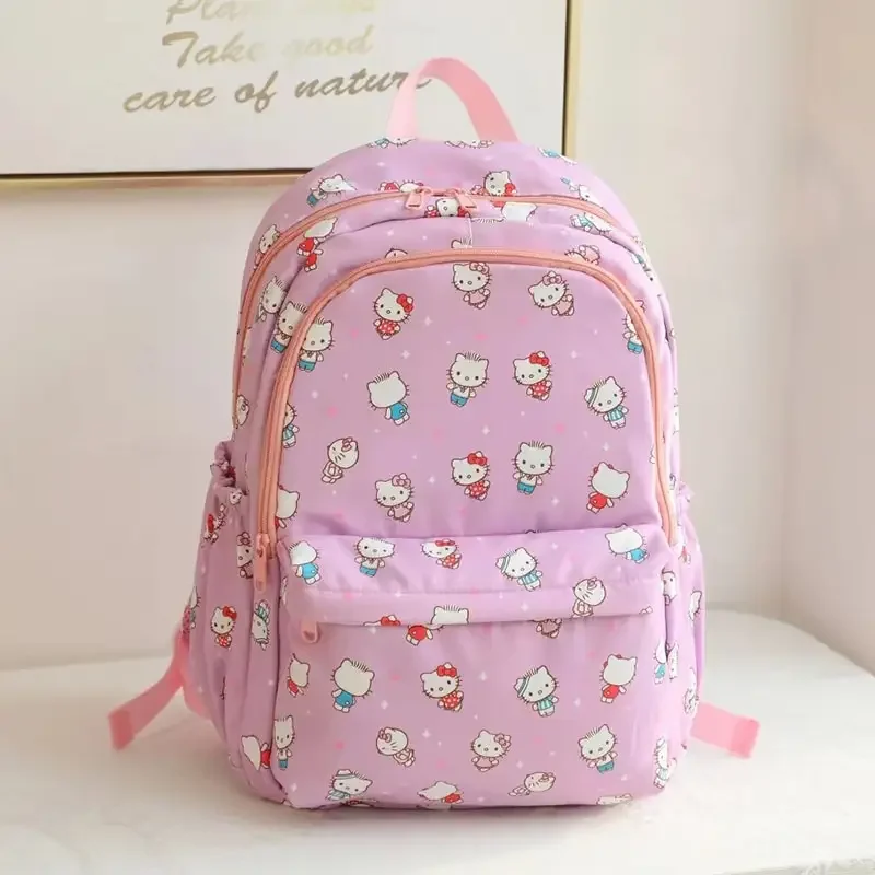 Sanrio Characters Backpack Kuromi My Melody Cinnamoroll Pompompurin Pochacco Hello Kitty Cute Anime School Bag for Kids Gift