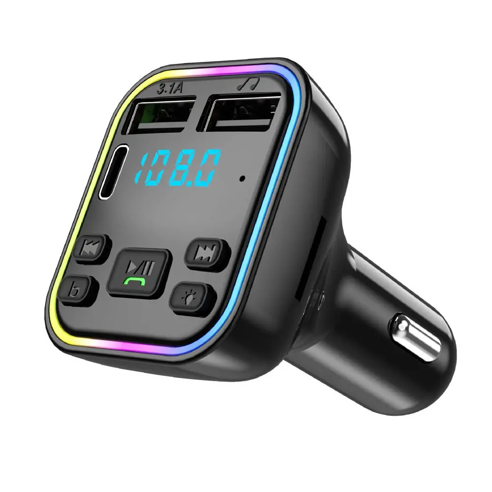 FM Modulator Interior Accessories Power Adapter Dual USB Bluetooth Car Charger Car FM Transmitter USB Charger Car Accessories