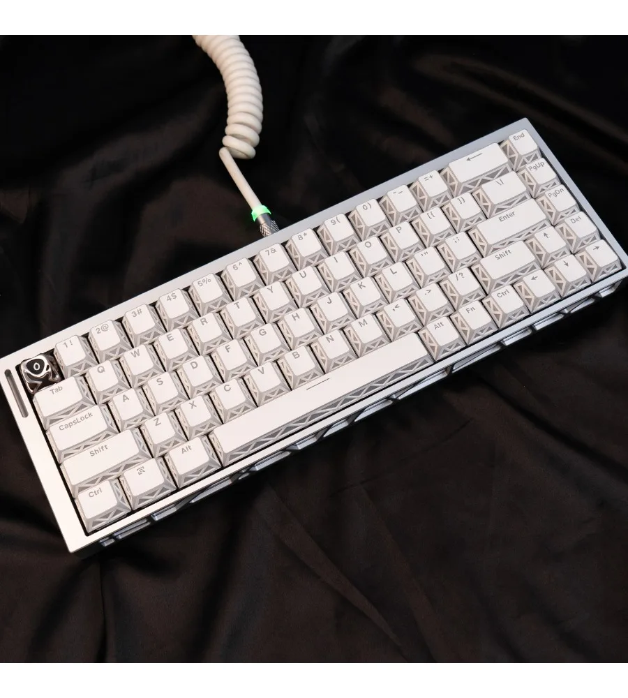 White engraved transparent keycap PBT + PC customized original magnetic axis suitable for night magic and other mechanical