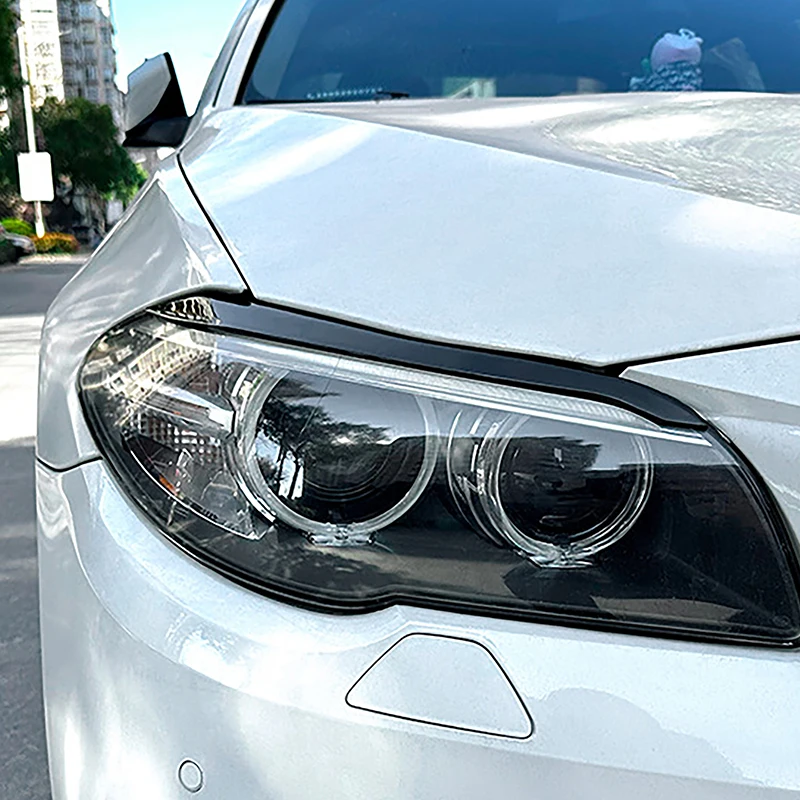 

Для BMW 5 серии F10 F11 2015-2017 Стайлинг автомобиля передняя фара брови декоративная крышка накладка наклейка внешние аксессуары
