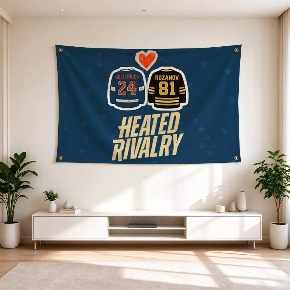 H-Heated Rivalry Sports Romanc Flags for Bedrooms Home Decor Items Outdoor Decors Garage Decoration Flaga 5