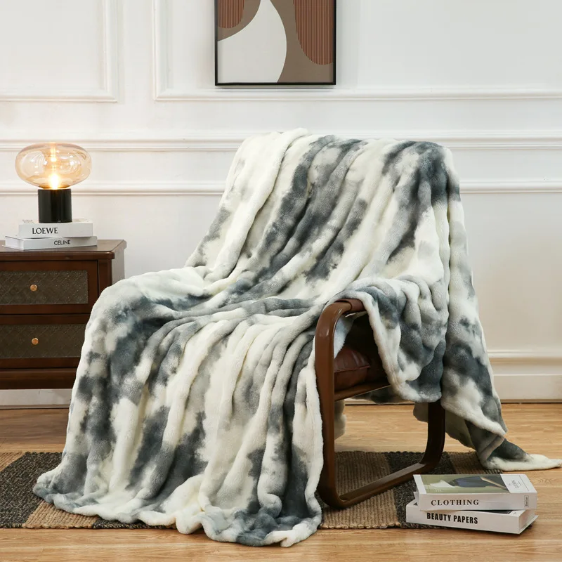Cozy Bubble Flannel Blanket Thermal Sofa Blanket Soft Air Conditioner Bed Sheet