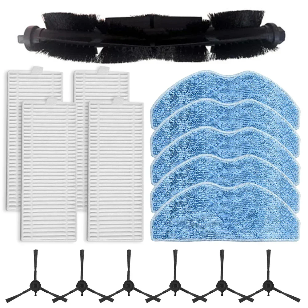 

Superior Replacement Kit for Tefal For Xplorer Serie 75 S+ RG8597W Main Brush Filters Mop Cloths and Side Brushes Set