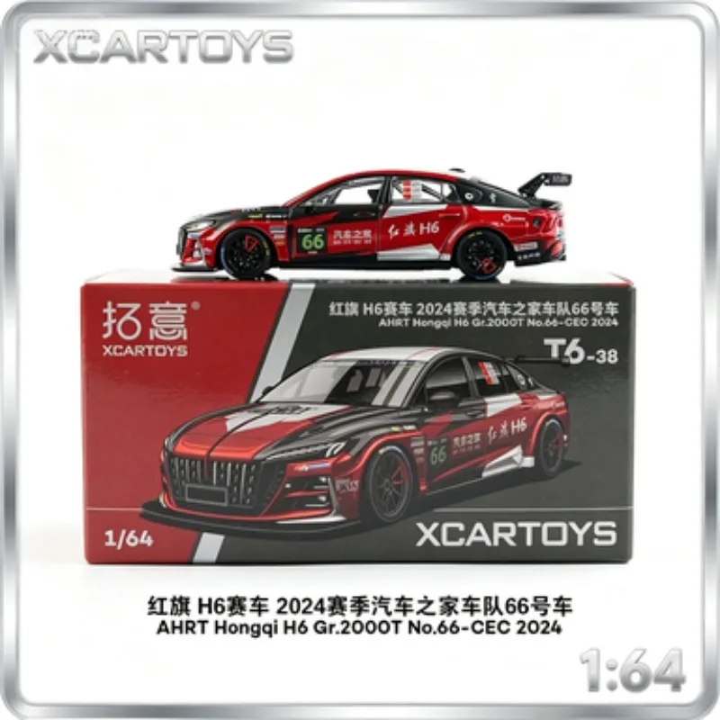 

XCARTOYS 1:64, 2024 season Red Flag H6 racing car, die-cast alloy model, adult high-end static display item.