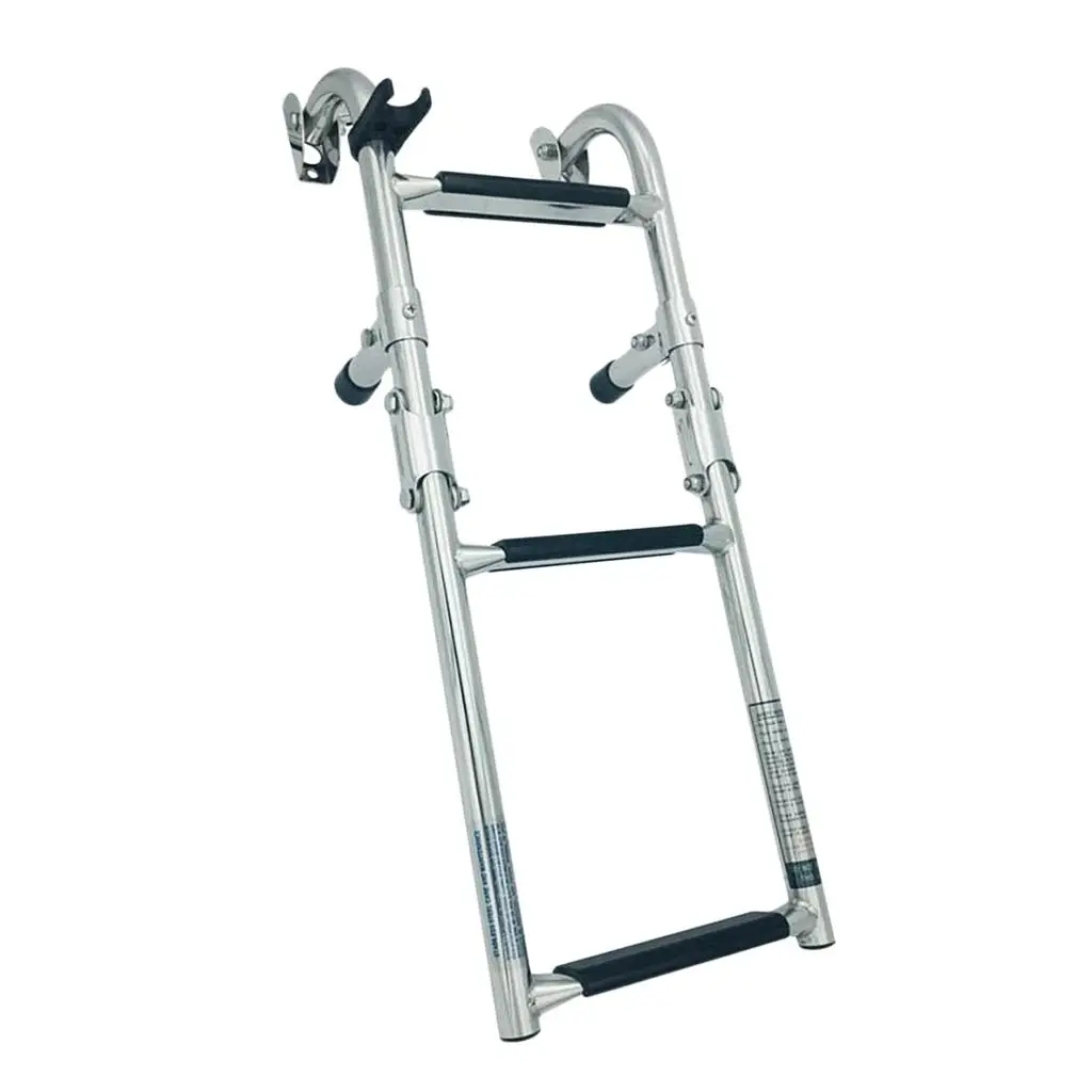 2+1 Step Boat Ladder Foldable Stainless Steel Telescopic Swim Over Platform