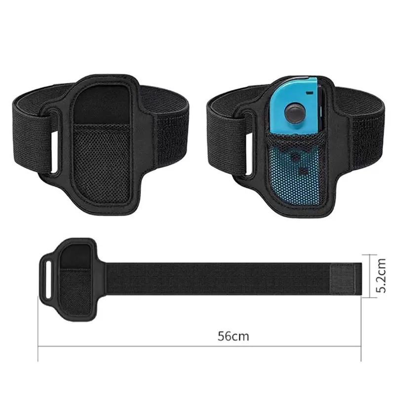 Adjustable Nylon Leg Strap For Nintendo Switch Oled Joycon Ring Fit Adventure Game Ring Feet Elastic Sports Band Accessories