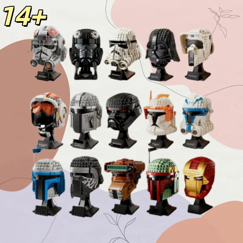 Juguetes Decorativos para el Hogar, The Mandalorian, Darth Vader, Luke Skywalker, TIE Fighter, Casco, Bloques de Construcción, Ladrillos de Modelo, Regalos de Cumpleaños