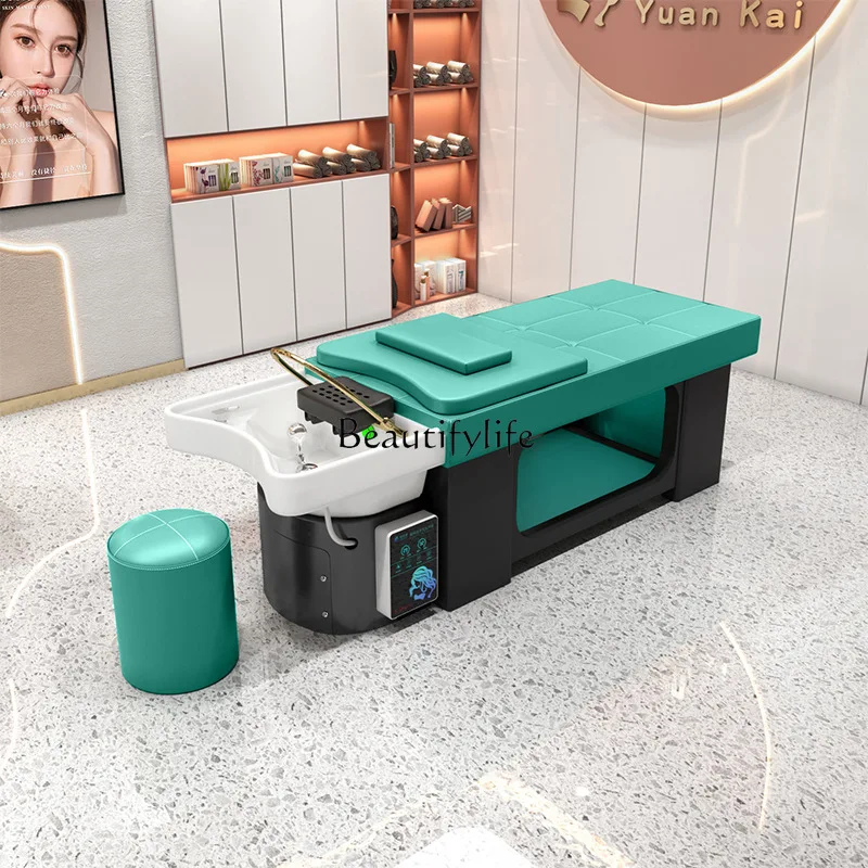 

02-Plastic base shampoo bed Barber shop special head care Thai shampoo bed
