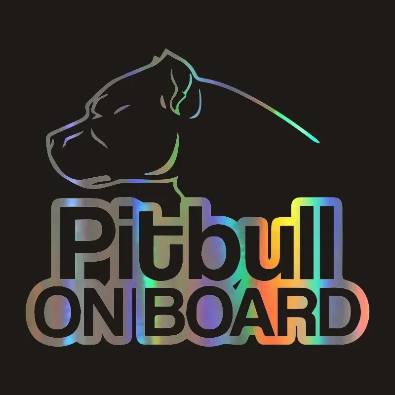 

Car Stickers Pitbull On Board Dog Car Motorcycles Stickers Reflective Car Styling BUY 2 SAVE HALF Custom Sticker16cm*13.9cm