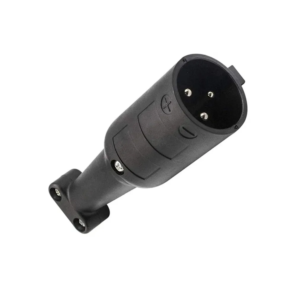 Golf Cart Charger Plug 3-Pin Triangle Connector DC Cord 8V Auto Charger Cord Handle Plug Replacement for Club Car DS Precedent