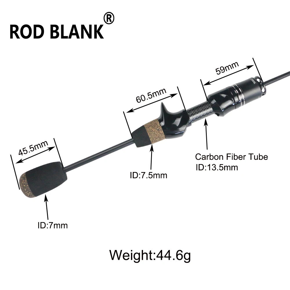 Rod Blank 1 Set Trout Fishing Handle kit Spinning Casting Split Reel Seat Ics Rod Building Component Rod DIY Repair Accessory