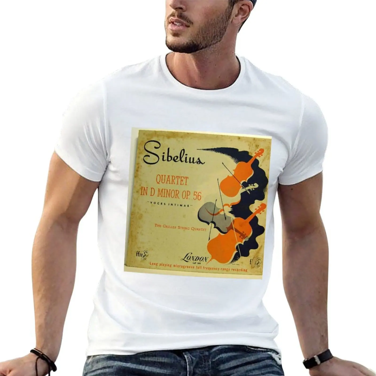

Sibelius, Griller String Quartet T-Shirt t shirt men 100% cotton luxury brand t shirt man cotton t shirt for man T-shirt