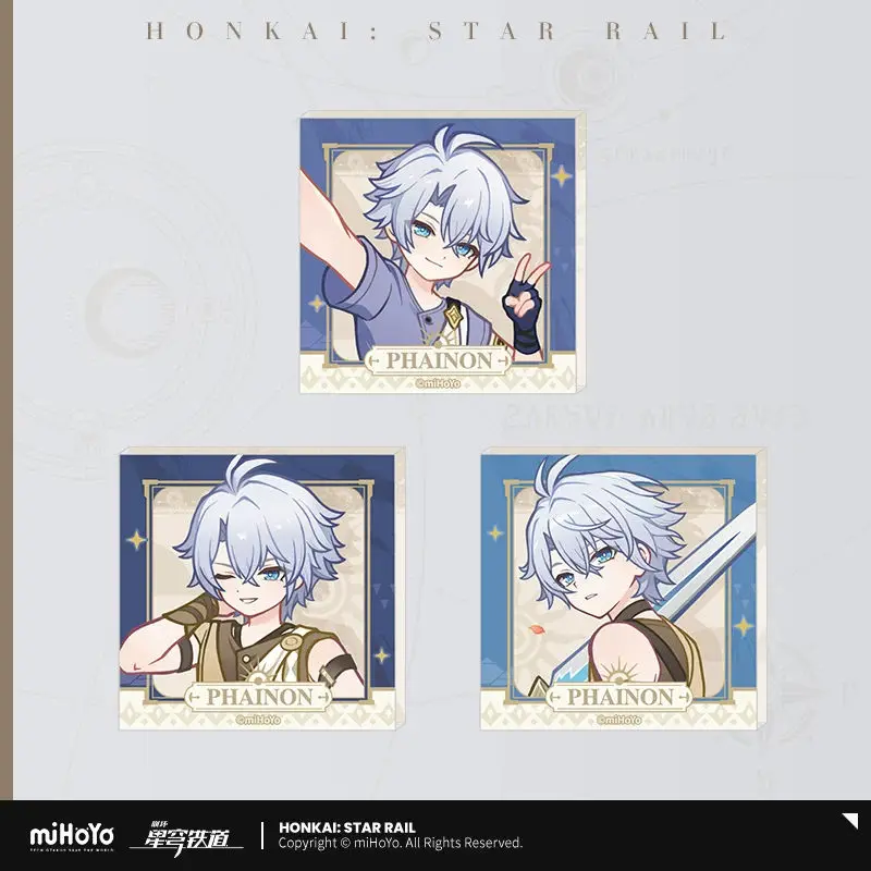 [Genuine] miHoYo Game Honkai Star Rail Chasing The Dawn Series Phainon Acrylic Refrigerator Sticker Anime Prop Cosplay Xmas Gift