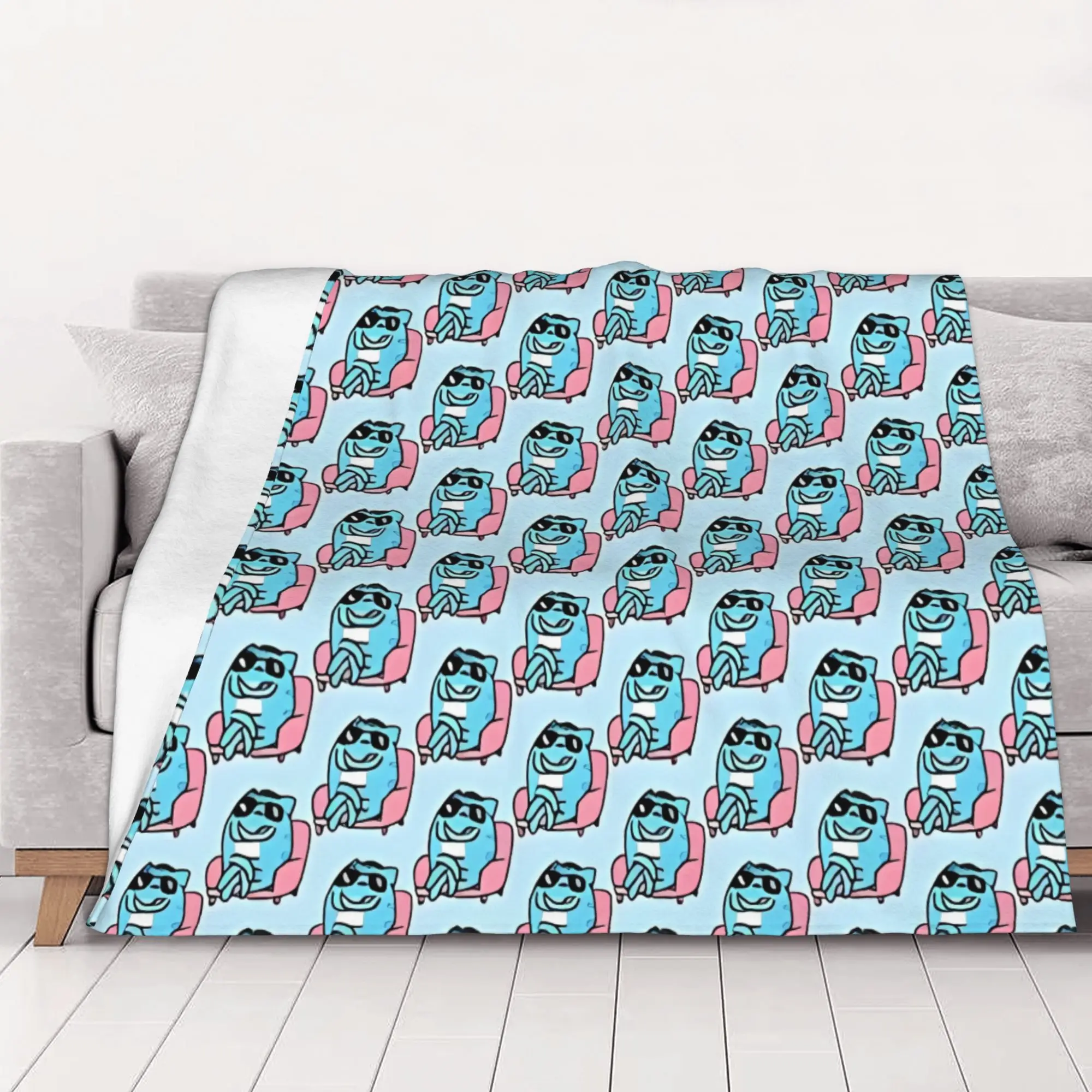 1PC home Cutecore Bugcat Capoo tThe Amazing World of Gumball Blanket Super Cosy Plush Home Living Room Sofa halloween