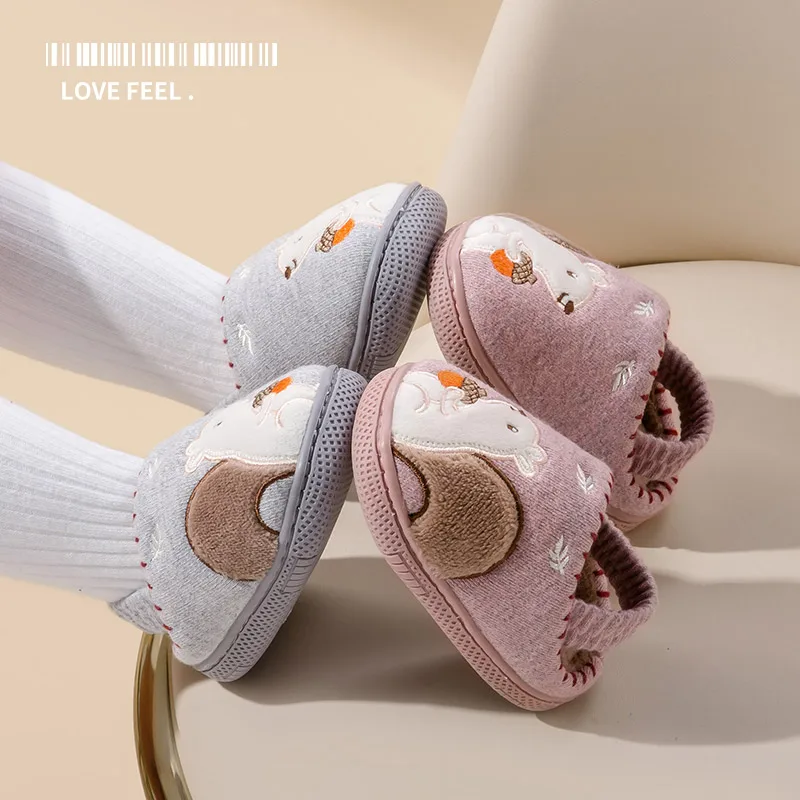 MELITTDEER Boys and Girls' Indoor Slippers, kids slippers for autumn & winter, Warm Toddler Slippers for Ages 1-5, Three Color view 6