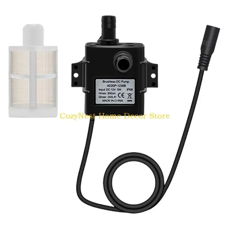 92mf DC12V Pompa Air Motor Tanpa Kuas Dengan Filter Surya Small Smaybibles Pompa Air