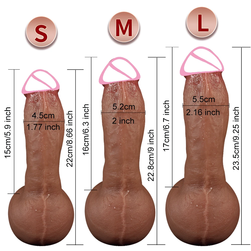 Realistic Dildos Real Man Top Dick G-spot Stimulator Big Penis Suction Cup Silicone Anal Sex Toys For Women Strapon Masturbators