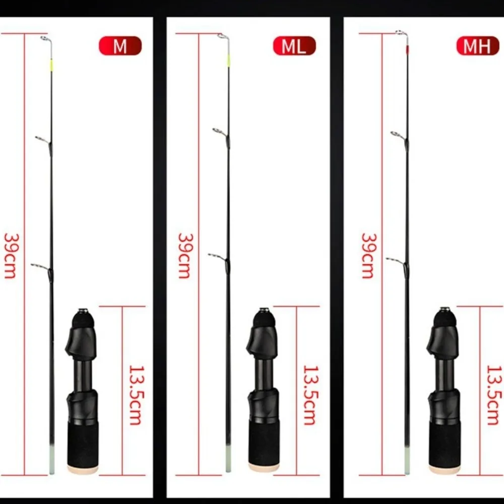 High Quality Retractable Ice Fishing Rods Spinning Carbon Ice Fishing Pen Pole Portable Winter Ice Fishing Rod Set Winter