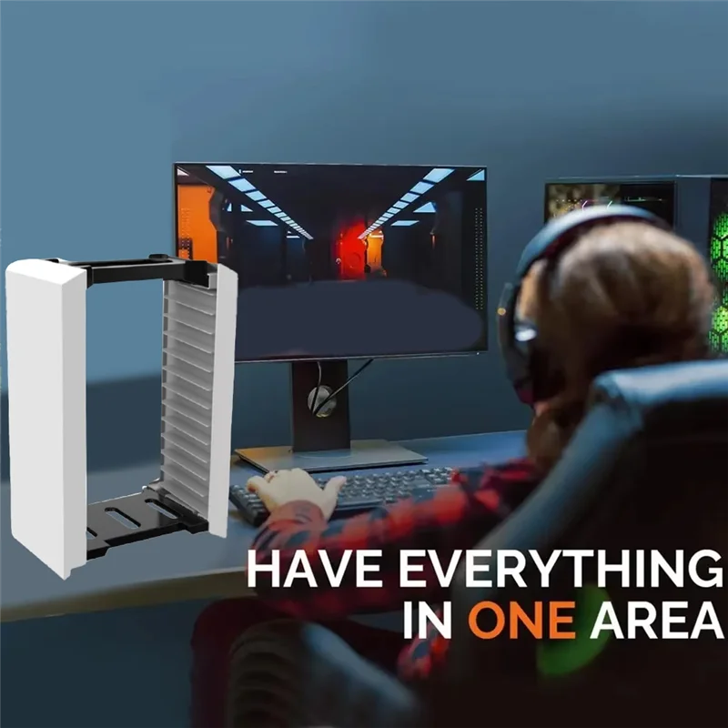 

【Necessity】Косвещающий универсальный органайзер для PS5 для PS4 ONES Nintendo Switch, органайзер для хранения игровых дисков, коробка-держатель